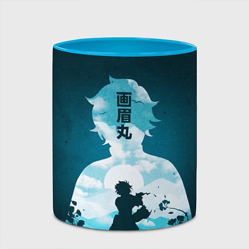Кружка цветная Gabimaru the Hollow / 3D-Белый + небесно-голубой – фото 2