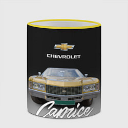 Кружка 3D Американская машина Chevrolet Caprice 70-х годов, цвет: 3D-желтый кант — фото 2