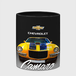 Кружка 3D Американский спорткар Camaro 1970 года, цвет: 3D-белый + черный — фото 2