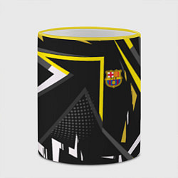 Кружка 3D ФК Барселона эмблема, цвет: 3D-желтый кант — фото 2