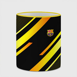 Кружка 3D ФК Барселона эмблема, цвет: 3D-желтый кант — фото 2