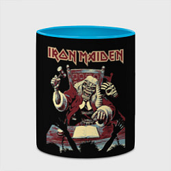 Кружка 3D Iron Maiden - судья, цвет: 3D-белый + небесно-голубой — фото 2