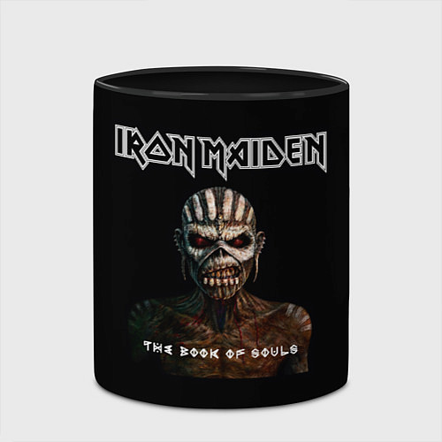Кружка цветная Iron Maiden - the book of souls / 3D-Белый + черный – фото 2