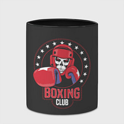 Кружка 3D Boxing club - боксёр, цвет: 3D-белый + черный — фото 2