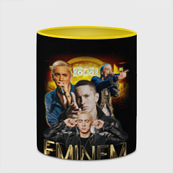 Кружка 3D Eminem, Marshall Mathers, цвет: 3D-белый + желтый — фото 2