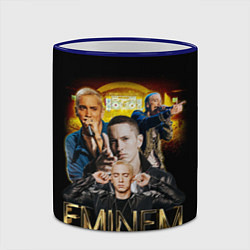 Кружка 3D Eminem, Marshall Mathers, цвет: 3D-синий кант — фото 2