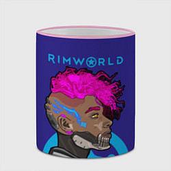 Кружка 3D RimWorld персонаж, цвет: 3D-розовый кант — фото 2