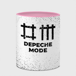 Кружка 3D Depeche Mode с потертостями на светлом фоне, цвет: 3D-белый + розовый — фото 2