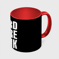 Кружка 3D Hardcore punk, цвет: 3D-белый + красный