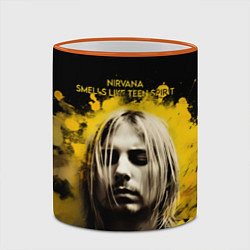 Кружка 3D Nirvana Graffiti, цвет: 3D-оранжевый кант — фото 2