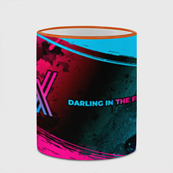 Кружка 3D Darling in the FranXX - neon gradient: надпись и с, цвет: 3D-оранжевый кант — фото 2