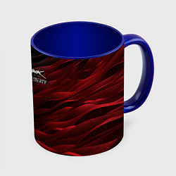 Кружка 3D Cyberpunk 2077 phantom liberty black red, цвет: 3D-белый + синий