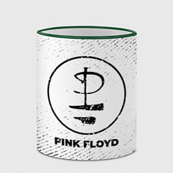 Кружка 3D Pink Floyd с потертостями на светлом фоне, цвет: 3D-зеленый кант — фото 2