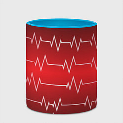 Кружка 3D Pulse, цвет: 3D-белый + небесно-голубой — фото 2