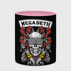 Кружка 3D Megadeth - ядерный череп, цвет: 3D-белый + розовый — фото 2