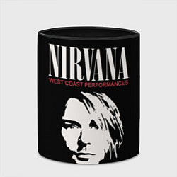 Кружка 3D Nirvana - Kurt Cobain, цвет: 3D-белый + черный — фото 2