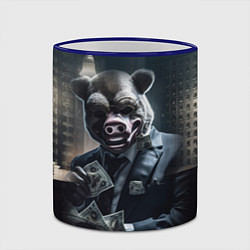 Кружка 3D Payday 3 animal mask, цвет: 3D-синий кант — фото 2
