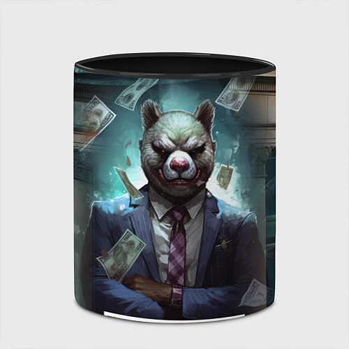 Кружка цветная Payday 3 bear / 3D-Белый + черный – фото 2