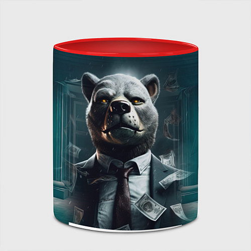 Кружка цветная Payday 3 bear / 3D-Белый + красный – фото 2