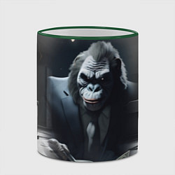 Кружка 3D Payday 3 big gorilla, цвет: 3D-зеленый кант — фото 2