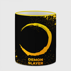 Кружка 3D Demon Slayer - gold gradient, цвет: 3D-желтый кант — фото 2
