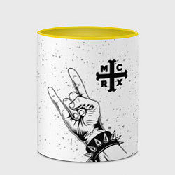 Кружка 3D My Chemical Romance и рок символ, цвет: 3D-белый + желтый — фото 2