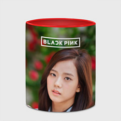 Кружка 3D Blackpink Jisoo, цвет: 3D-белый + красный — фото 2