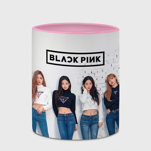 Кружка цветная Blackpink kpopk / 3D-Белый + розовый – фото 2