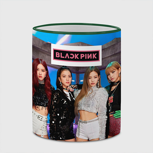 Кружка цветная Kpop Blackpink / 3D-Зеленый кант – фото 2