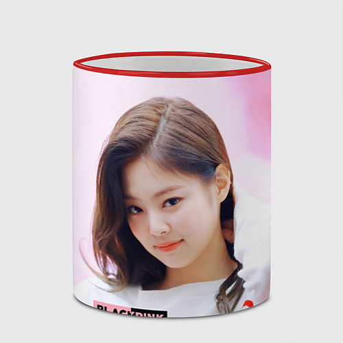 Кружка цветная Jennie solo / 3D-Красный кант – фото 2