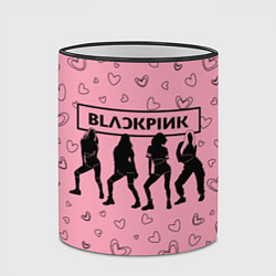 Кружка 3D Blackpink силуэт, цвет: 3D-черный кант — фото 2