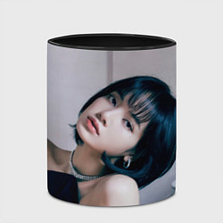 Кружка 3D Lisa Blackpink, цвет: 3D-белый + черный — фото 2