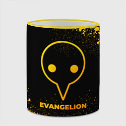 Кружка 3D Evangelion - gold gradient, цвет: 3D-желтый кант — фото 2