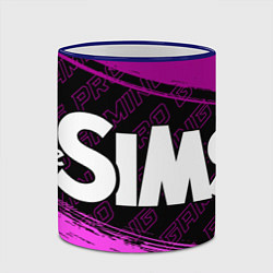 Кружка 3D The Sims pro gaming: надпись и символ, цвет: 3D-синий кант — фото 2