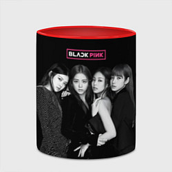 Кружка 3D Blackpink - girl group, цвет: 3D-белый + красный — фото 2