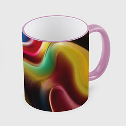 Кружка цветная Rainbow waves