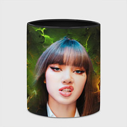 Кружка 3D Blackpink Lisa, цвет: 3D-белый + черный — фото 2