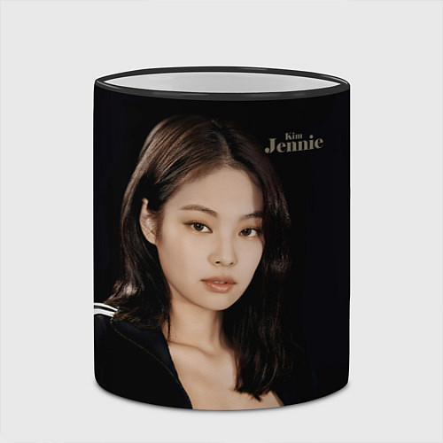 Кружка цветная Blackpink Jennie sportswoman / 3D-Черный кант – фото 2