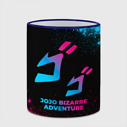 Кружка 3D JoJo Bizarre Adventure - neon gradient, цвет: 3D-синий кант — фото 2