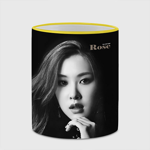 Кружка цветная Blackpink Rosanna Park Chae-hyun / 3D-Желтый кант – фото 2