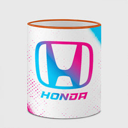 Кружка 3D Honda neon gradient style, цвет: 3D-оранжевый кант — фото 2