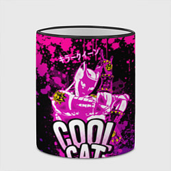 Кружка 3D Jo Jo - Королева убийца cool cat, цвет: 3D-черный кант — фото 2