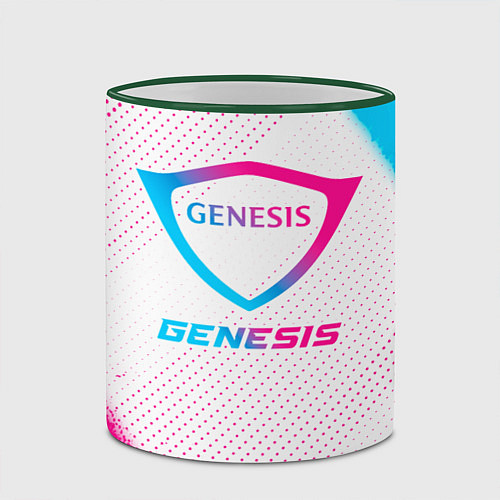 Кружка цветная Genesis neon gradient style / 3D-Зеленый кант – фото 2