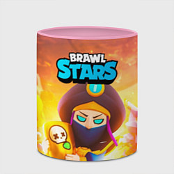 Кружка 3D Mortis пират Brawl Stars, цвет: 3D-белый + розовый — фото 2