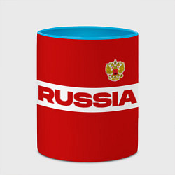 Кружка 3D Russia - красно-белый, цвет: 3D-белый + небесно-голубой — фото 2