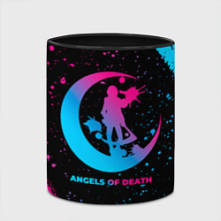 Кружка 3D Angels of Death - neon gradient, цвет: 3D-белый + черный — фото 2
