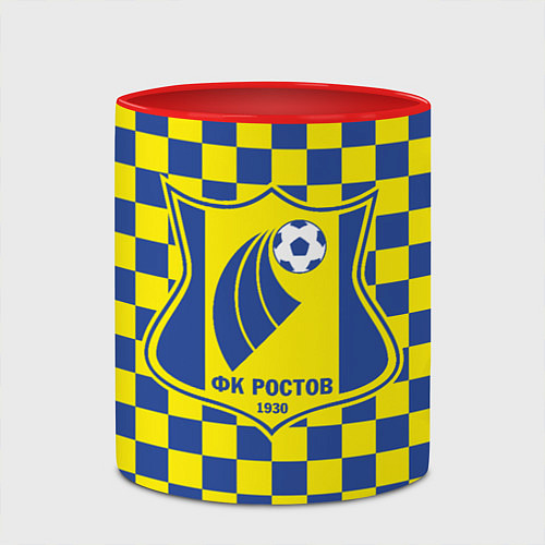 Кружка цветная Ростов Футбольный Клуб / 3D-Белый + красный – фото 2