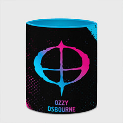 Кружка 3D Ozzy Osbourne - neon gradient, цвет: 3D-белый + небесно-голубой — фото 2