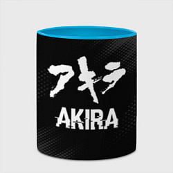 Кружка 3D Akira glitch на темном фоне, цвет: 3D-белый + небесно-голубой — фото 2