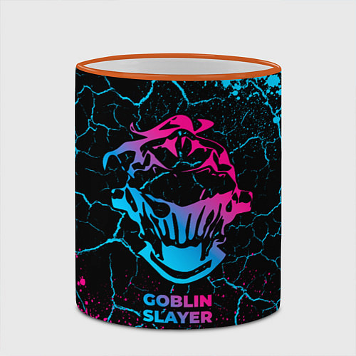 Кружка цветная Goblin Slayer - neon gradient / 3D-Оранжевый кант – фото 2